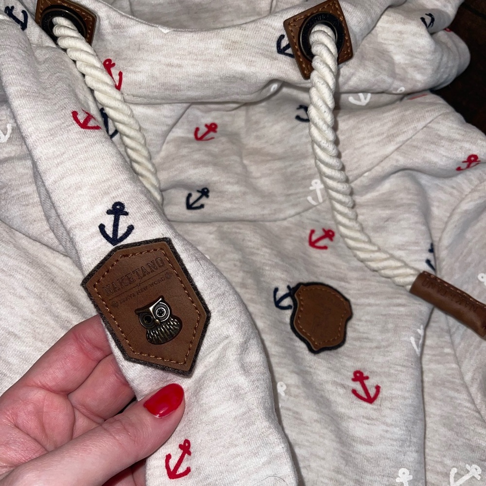 New Naketano anchor hoodie in size small